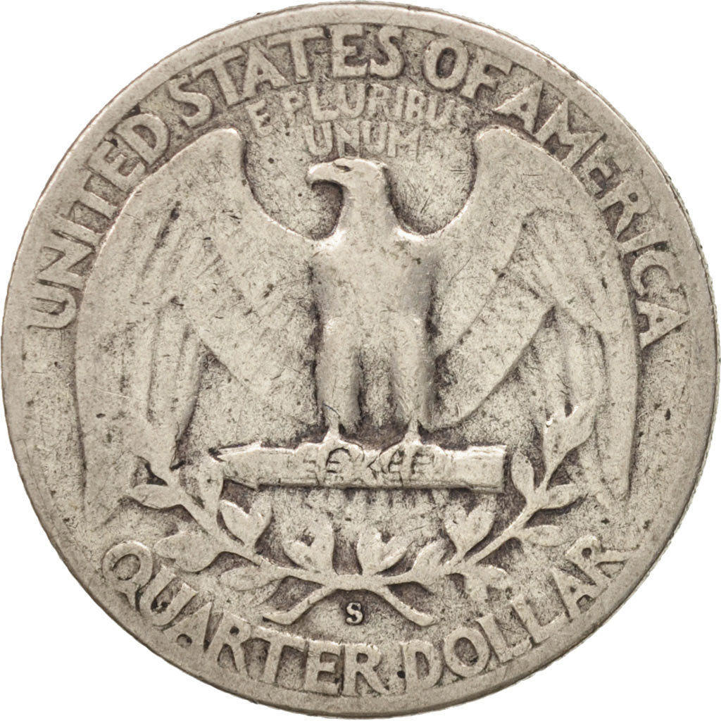 United States, Washington Quarter, Quarter, 1947, U.S. Mint, San Francisco