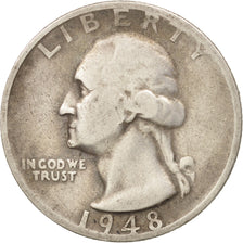 United States, Washington Quarter, Quarter, 1948, U.S. Mint, San Francisco