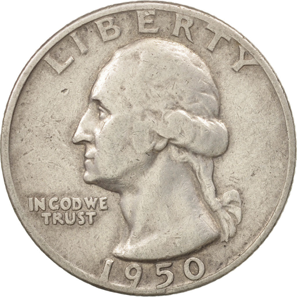 Monnaie, États-Unis, Washington Quarter, Quarter, 1950, U.S. Mint
