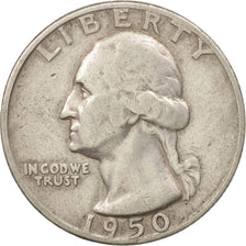 Monnaie, États-Unis, Washington Quarter, Quarter, 1950, U.S. Mint
