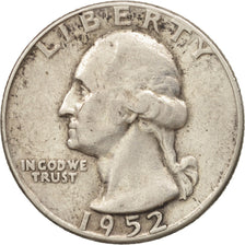 United States, Washington Quarter, Quarter, 1952, U.S. Mint, Philadelphia
