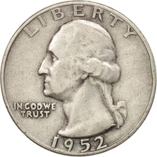 United States, Washington Quarter, Quarter, 1952, U.S. Mint, Denver, EF(40-45)