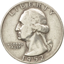 United States, Washington Quarter, Quarter, 1952, U.S. Mint, San Francisco