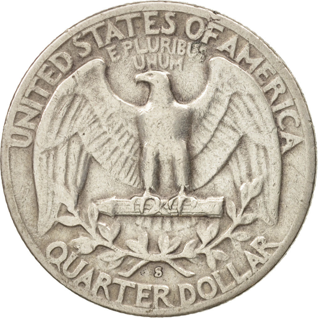 United States, Washington Quarter, Quarter, 1952, U.S. Mint, San Francisco