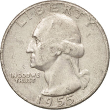 United States, Washington Quarter, Quarter, 1955, U.S. Mint, Philadelphia