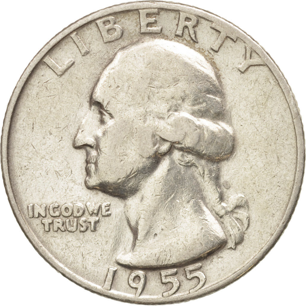 United States, Washington Quarter, Quarter, 1955, U.S. Mint, Denver, EF(40-45)