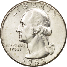 Stati Uniti, Washington Quarter, Quarter, 1958, U.S. Mint, Philadelphia, SPL+