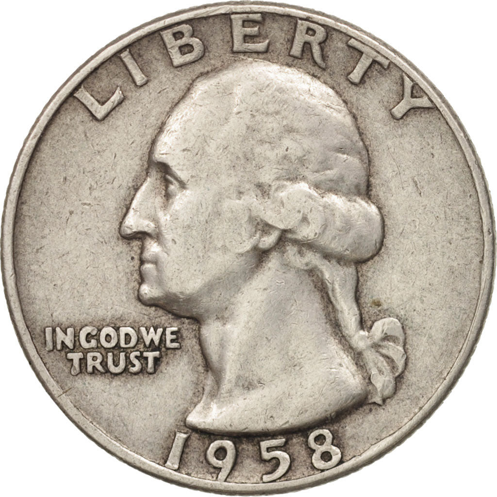 United States, Washington Quarter, Quarter, 1958, U.S. Mint, Denver, EF(40-45)