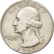United States, Washington Quarter, Quarter, 1961, U.S. Mint, Denver, EF(40-45)