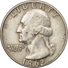 Coin, United States, Washington Quarter, Quarter, 1962, U.S. Mint, Denver