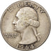 Coin, United States, Washington Quarter, Quarter, 1964, U.S. Mint, Philadelphia
