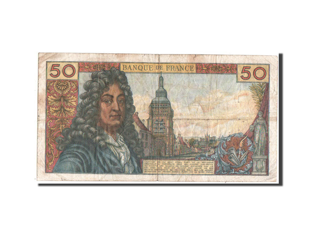 France, 50 Francs Racine, 08.11.1973, KM:148d