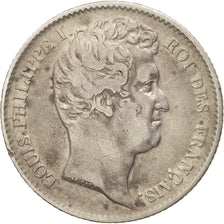 Francja, Louis-Philippe I, 1 Franc, 1831, Lille, Srebro, VF(30-35), Gadoury:452