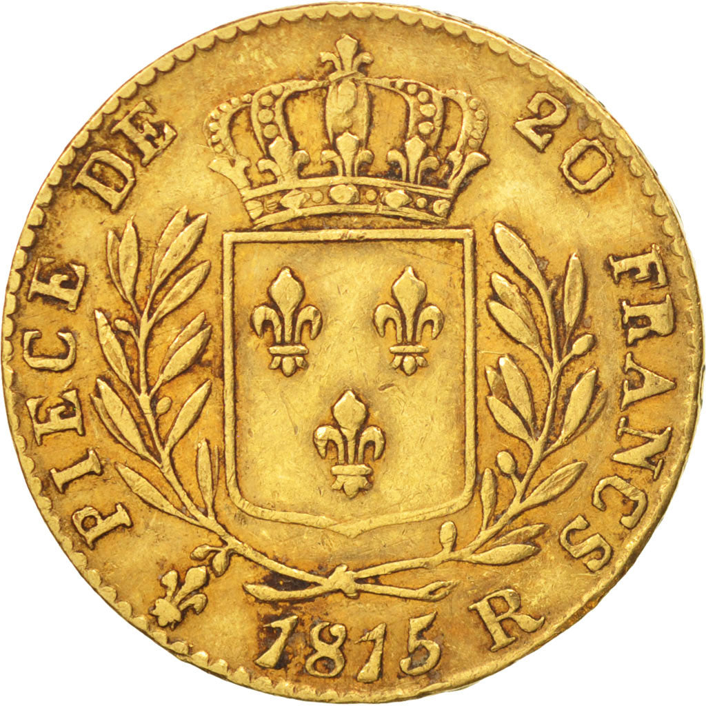 Monnaie, France, Louis XVIII, Louis XVIII, 20 Francs, 1815, Londres, TTB, Or