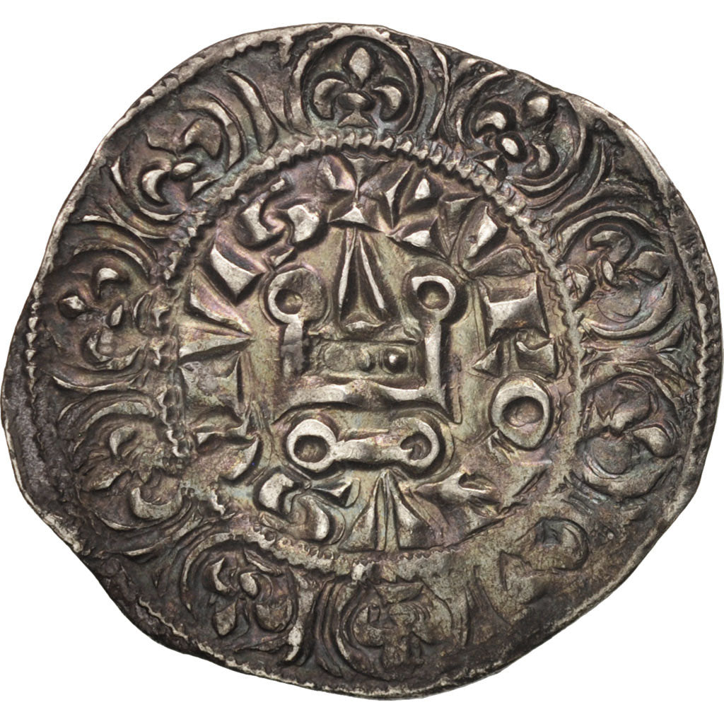 Monnaie, France, Philippe IV, Maille Blanche, TTB+, Argent, Duplessy:215