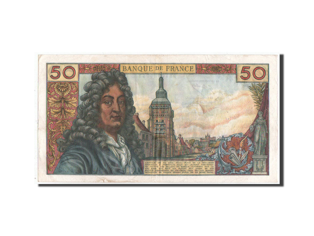 France, 50 Francs Racine, 07.02.1974, KM:148d