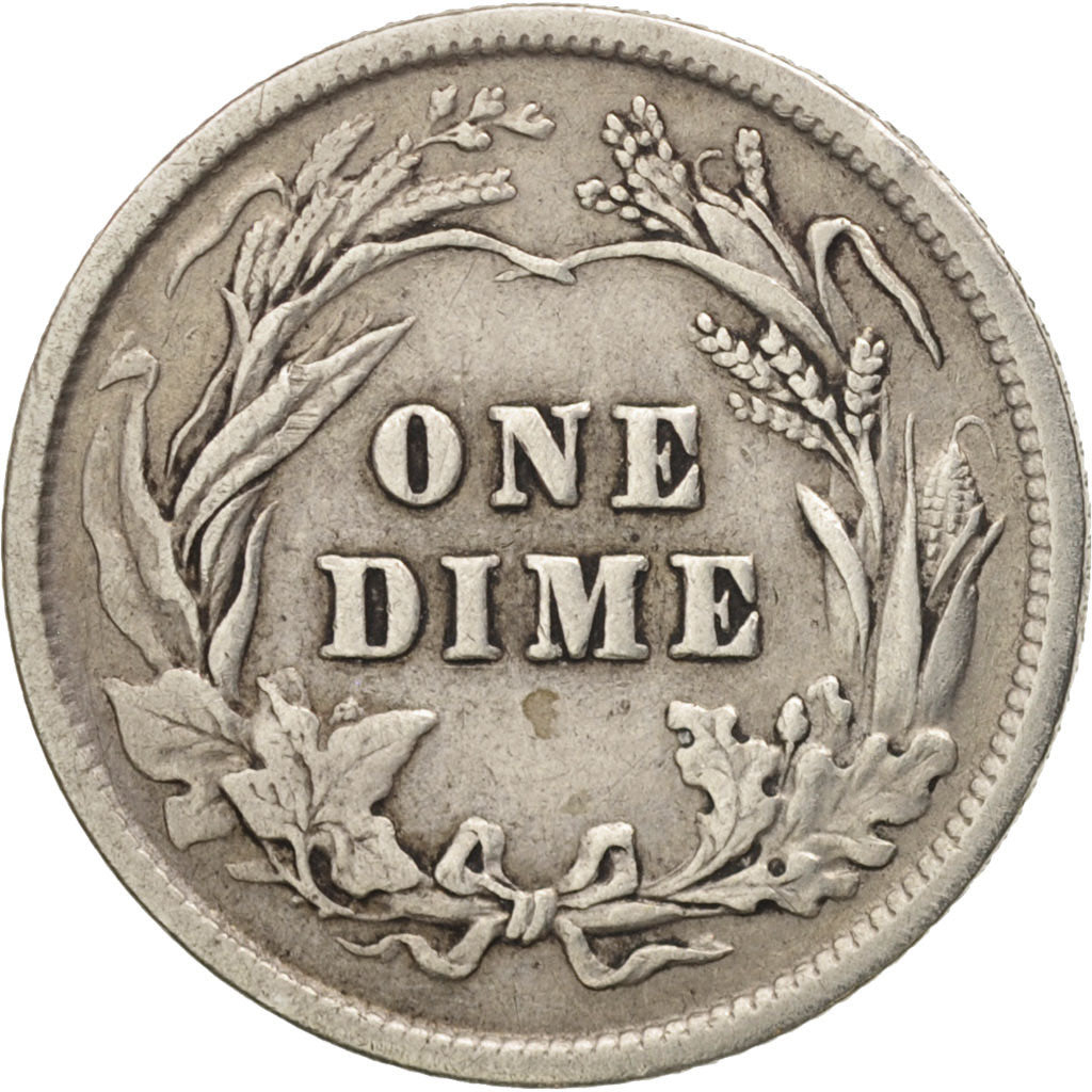 United States, Barber Dime, Dime, 1900, U.S. Mint, Philadelphia, VF(30-35)
