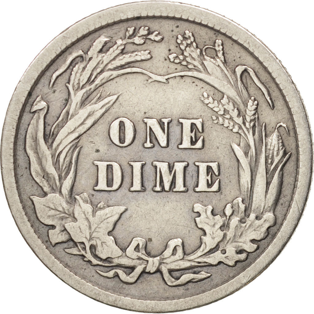 United States, Barber Dime, Dime, 1908, U.S. Mint, Philadelphia, EF(40-45)