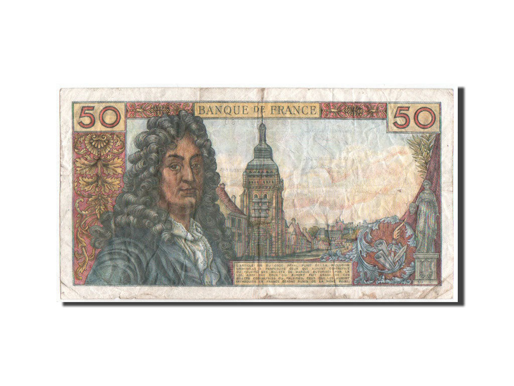 France, 50 Francs Racine, 05.09.1974, KM:148d