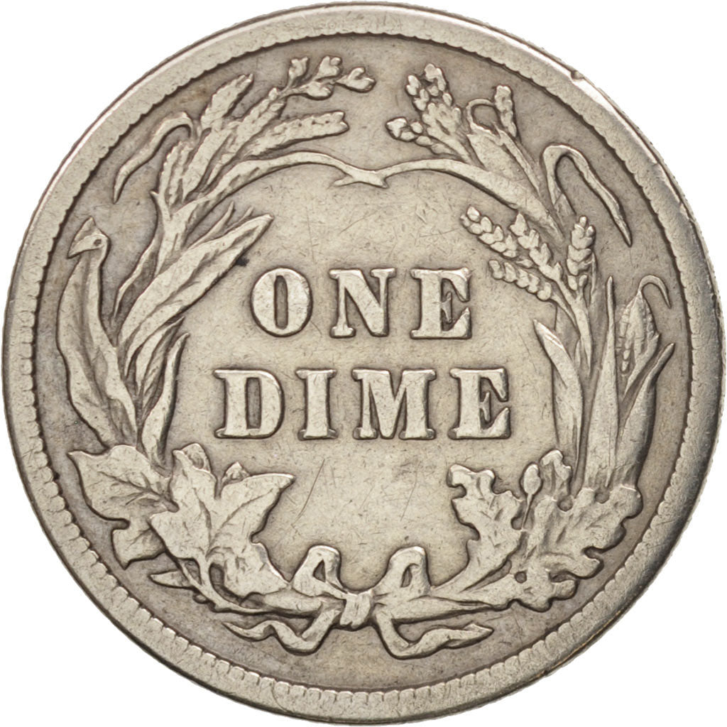United States, Barber Dime, Dime, 1911, U.S. Mint, Philadelphia, EF(40-45)