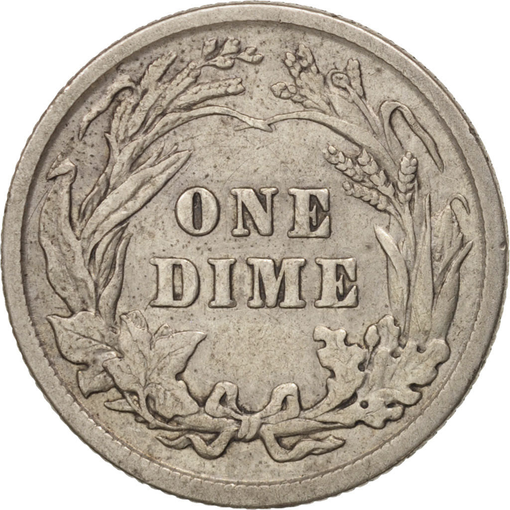 Moneda, Estados Unidos, Barber Dime, Dime, 1913, U.S. Mint, Philadelphia, BC+