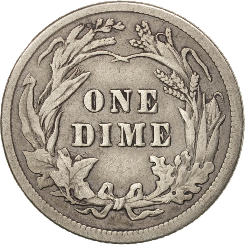 États-Unis, Barber Dime, Dime, 1914, U.S. Mint, Philadelphia, TB+, Argent
