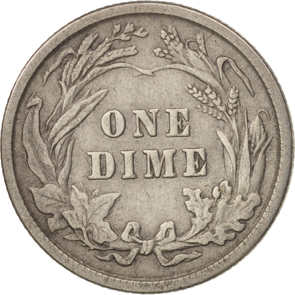 United States, Barber Dime, Dime, 1915, U.S. Mint, Philadelphia, EF(40-45)