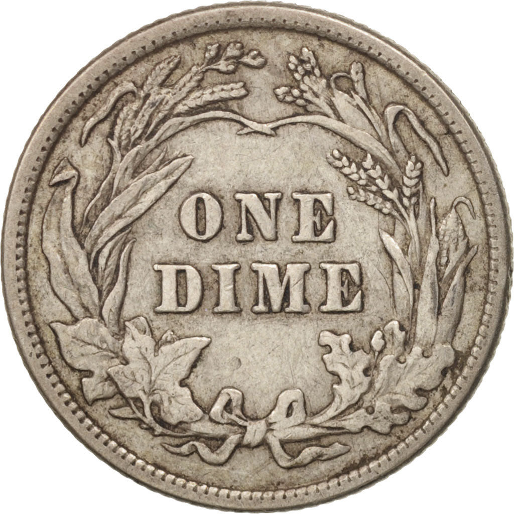 United States, Barber Dime, Dime, 1916, U.S. Mint, Philadelphia, EF(40-45)