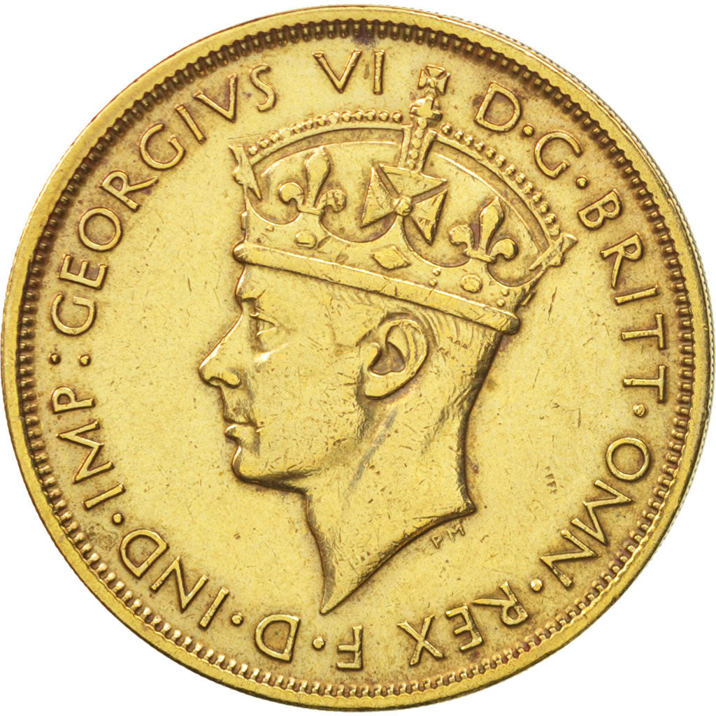 BRITISH WEST AFRICA, George VI, 2 Shillings, 1947, Heaton, EF(40-45)