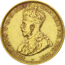 BRITISH WEST AFRICA, George V, Shilling, 1927, EF(40-45), Tin-Brass, KM:12a