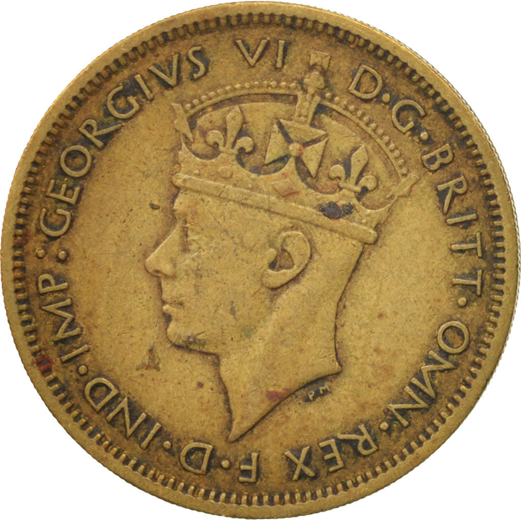 Coin, BRITISH WEST AFRICA, George VI, Shilling, 1938, VF(30-35), Nickel-brass