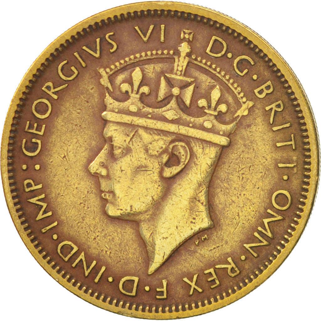 BRITISH WEST AFRICA, George VI, Shilling, 1943, EF(40-45), Nickel-brass, KM:23