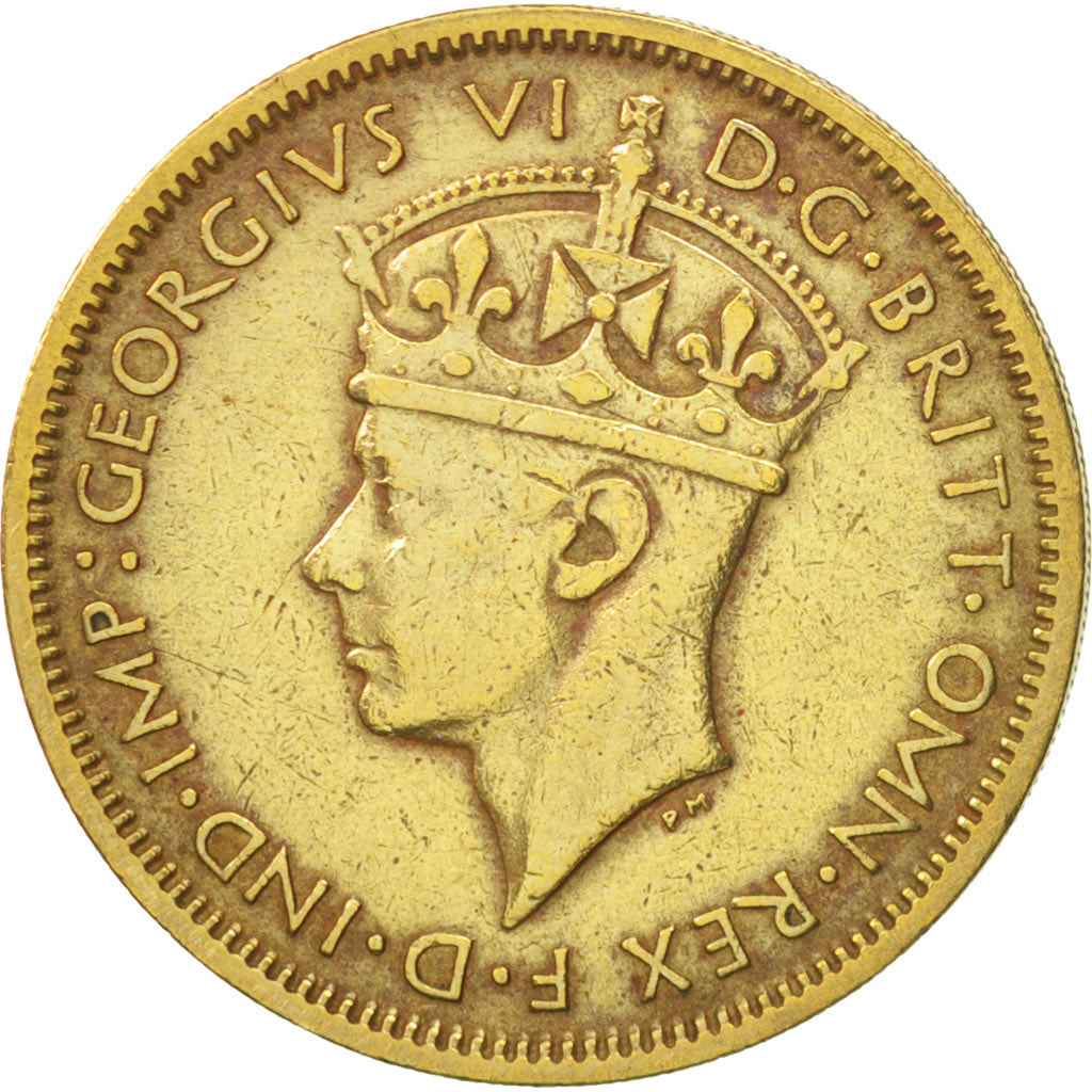 BRITISH WEST AFRICA, George VI, Shilling, 1946, SS, Nickel-brass, KM:23