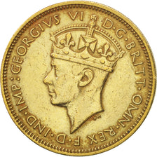 BRITISH WEST AFRICA, George VI, Shilling, 1947, EF(40-45), Nickel-brass, KM:23