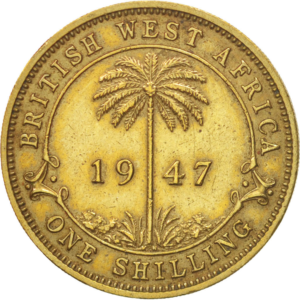 BRITISH WEST AFRICA, George VI, Shilling, 1947, EF(40-45), Nickel-brass, KM:23
