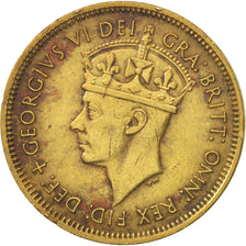 BRITISH WEST AFRICA, George VI, Shilling, 1952, EF(40-45), Tin-Brass, KM:28
