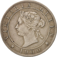 Jamaica, Victoria, Penny, 1900, Heaton, VF(30-35), Copper-nickel, KM:17