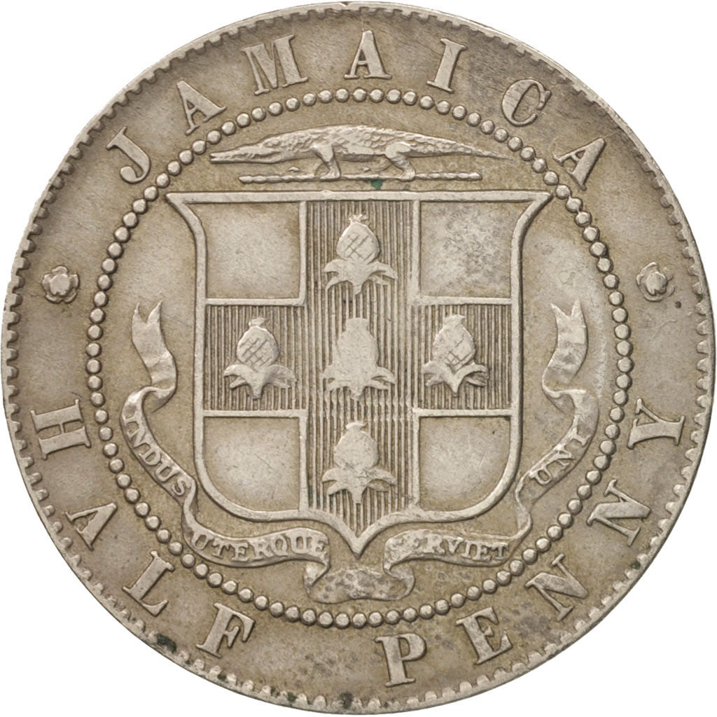 Jamaica, Edward VII, 1/2 Penny, 1907, VF(20-25), Copper-nickel, KM:22