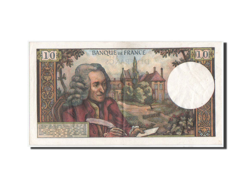 France, 10 Francs Voltaire, 05.11.1971, KM:147d