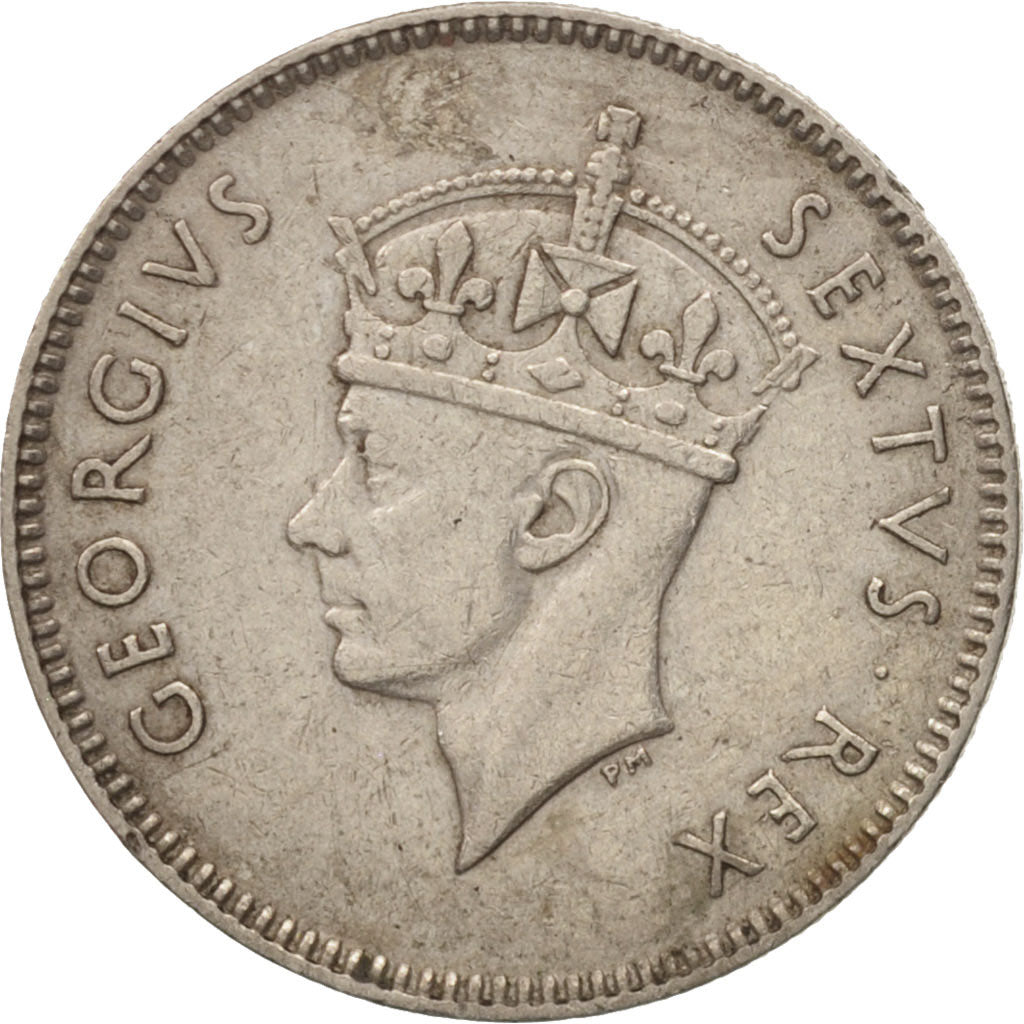 EAST AFRICA, George VI, 50 Cents, 1952, EF(40-45), Copper-nickel, KM:30