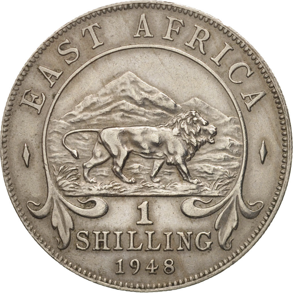 EAST AFRICA, George VI, Shilling, 1948, EF(40-45), Copper-nickel, KM:31