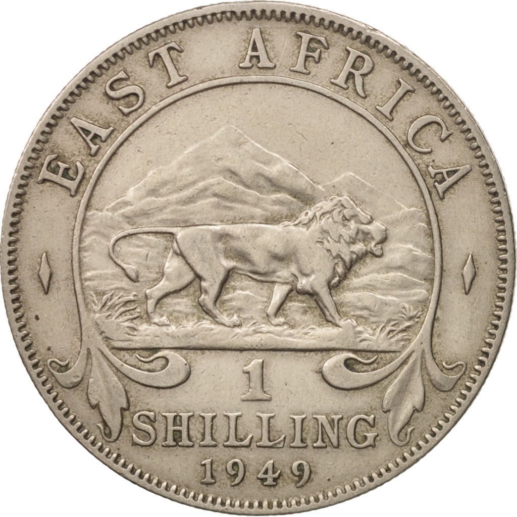 EAST AFRICA, George VI, Shilling, 1949, TB+, Copper-nickel, KM:31