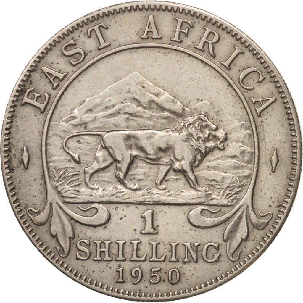 Coin, EAST AFRICA, George VI, Shilling, 1950, EF(40-45), Copper-nickel, KM:31