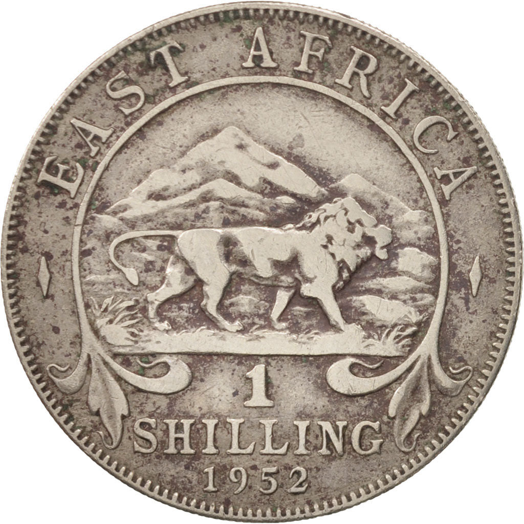 AFRICA ORIENTALE, George VI, Shilling, 1952, MB, Rame-nichel, KM:31