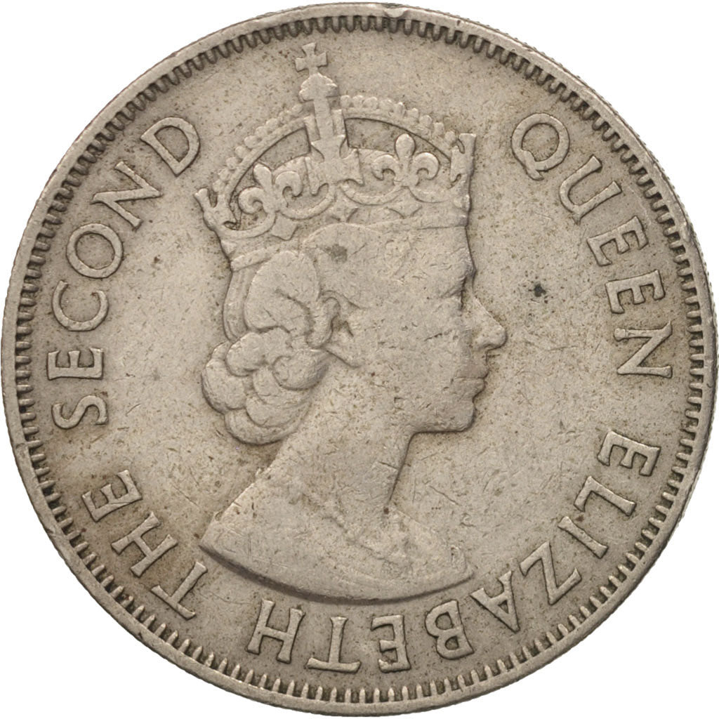 Fiji, Elizabeth II, Florin, 1957, SS, Copper-nickel, KM:24