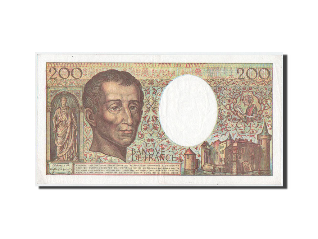 France, 200 Francs Montesquieu, 1992, KM:155e