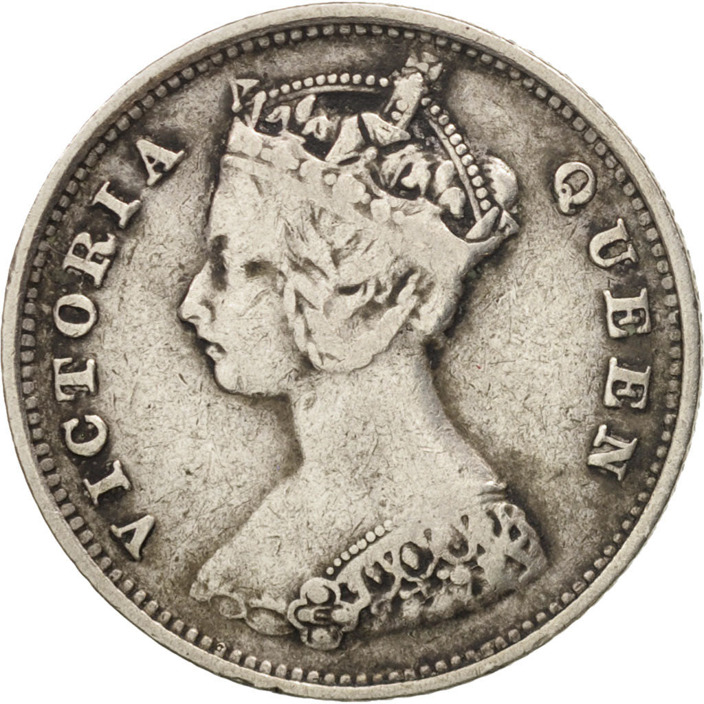 Hong Kong, Victoria, 10 Cents, 1896, VF(30-35), Silver, KM:6.3