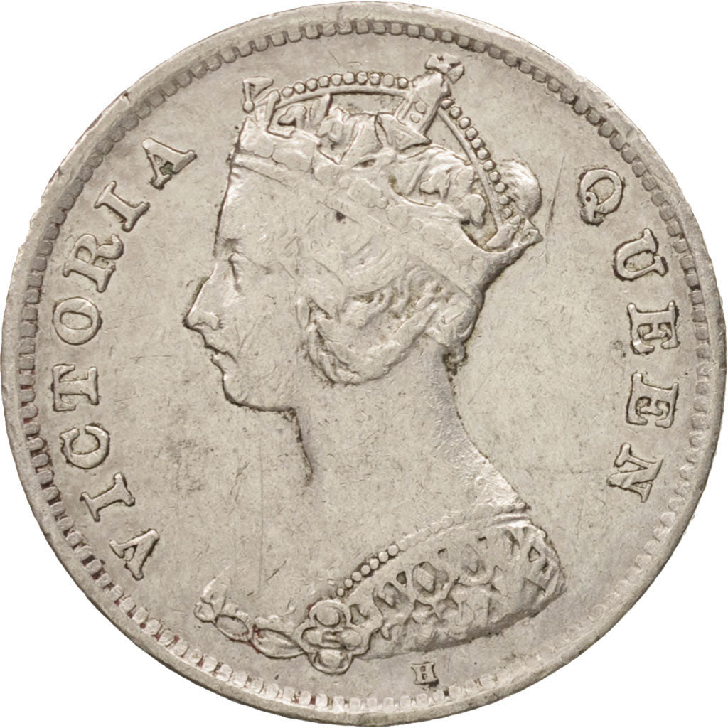 Hong Kong, Victoria, 10 Cents, 1900, Heaton, EF(40-45), Silver, KM:6.3