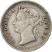 Hong Kong, Victoria, 5 Cents, 1888, S+, Silber, KM:5