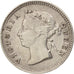 Hong Kong, Victoria, 5 Cents, 1897, AU(50-53), Silver, KM:5